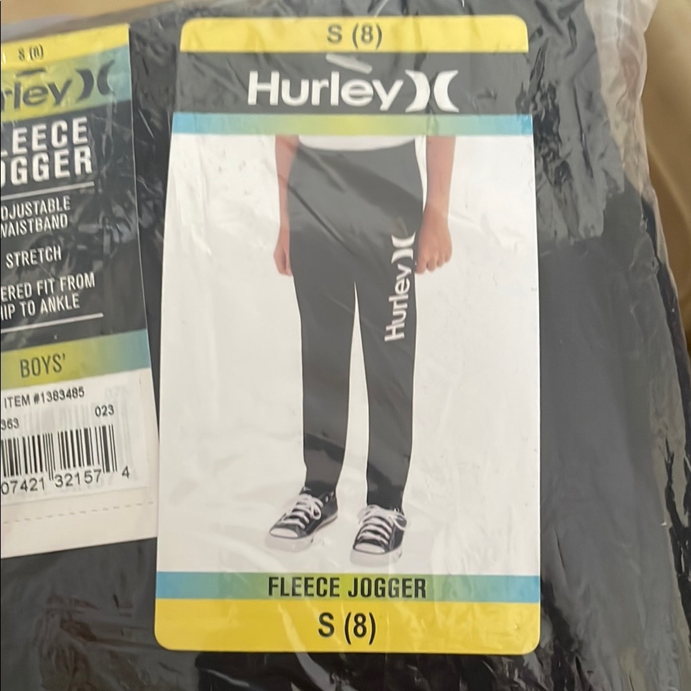Hurley Boys' Fleece Jogger Pants - Black